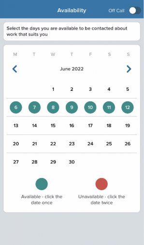 App demo - calendar