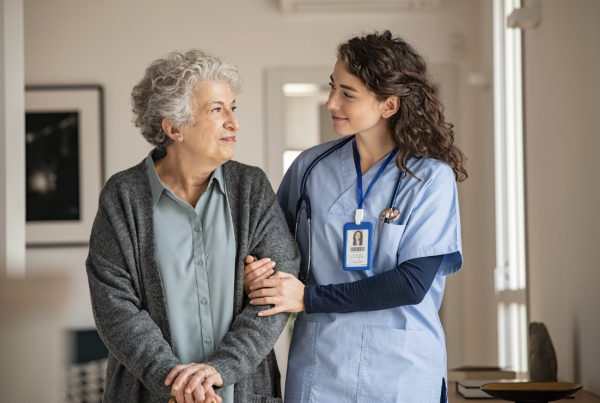 nurse and elderly patient
