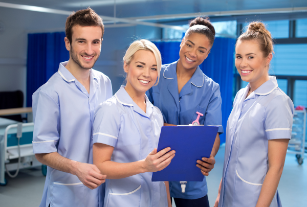Four nurses at work