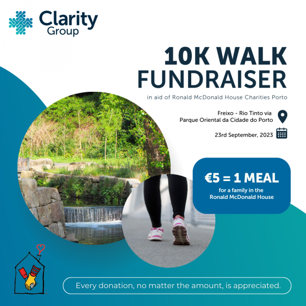 Clarity Locums 10k Sponsored walk promotion