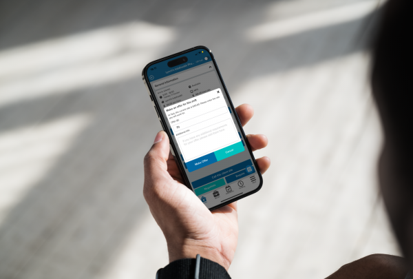 Negotiate feature on the Clarity Locums app