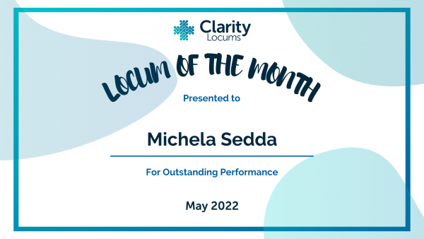 Locum of the Month Certificate